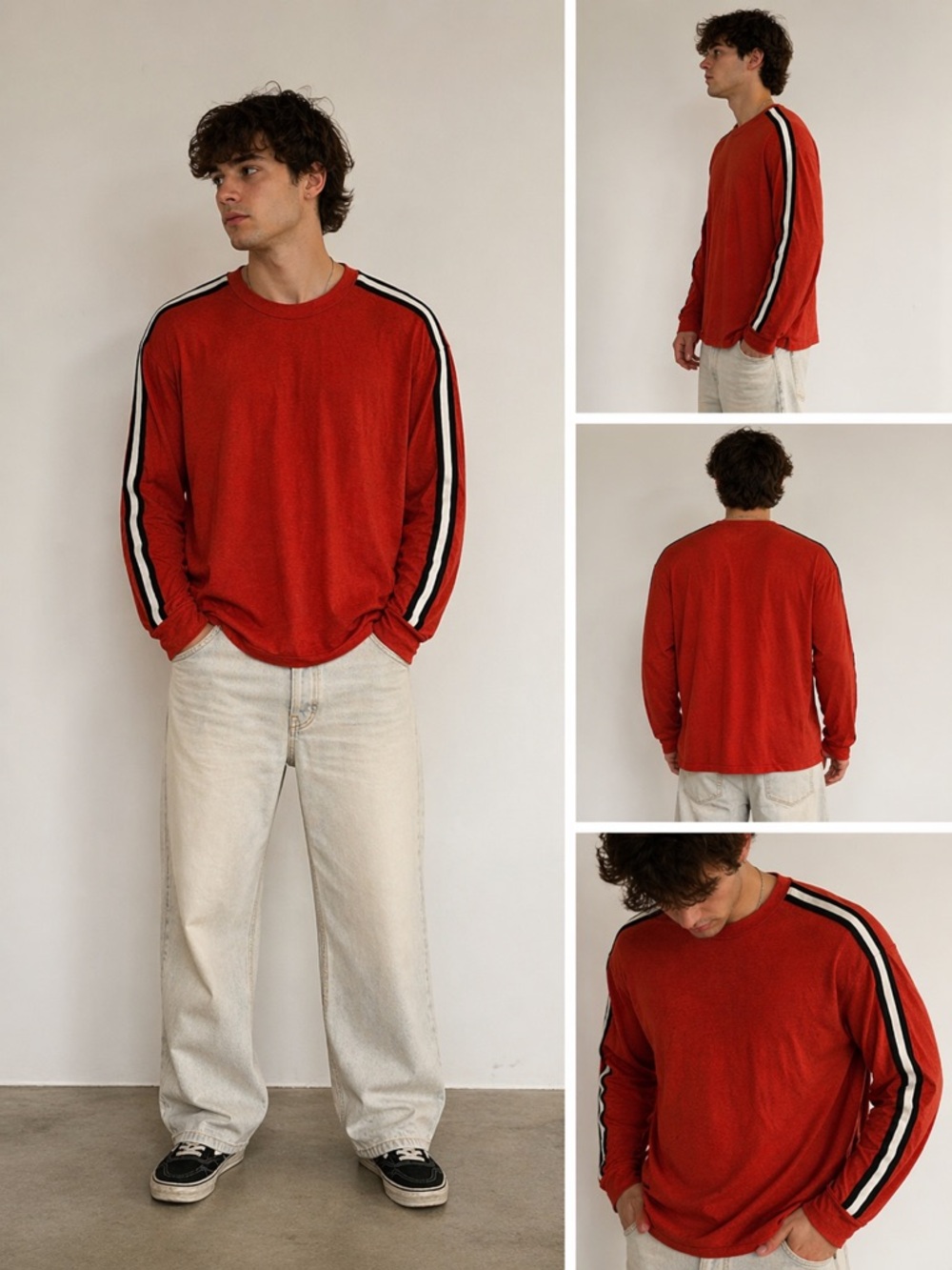 🐿️ Buffalo David Bitton Red Long Sleeve Shirt Men’s Size Large